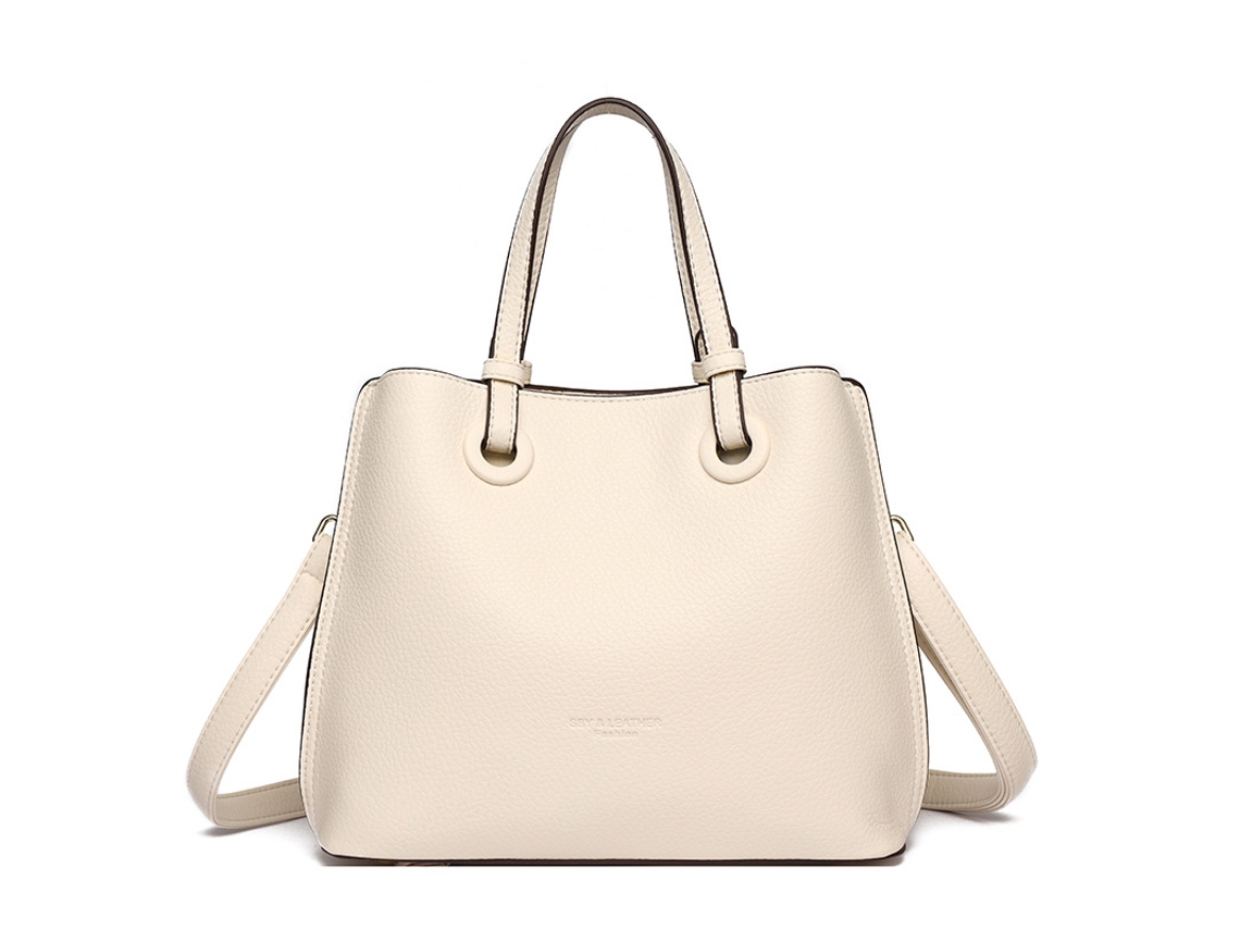 Bolso bandolera para mujer, bolso de hombro de piel vegana, con correa ajustable para el hombro, blanco, Siurn