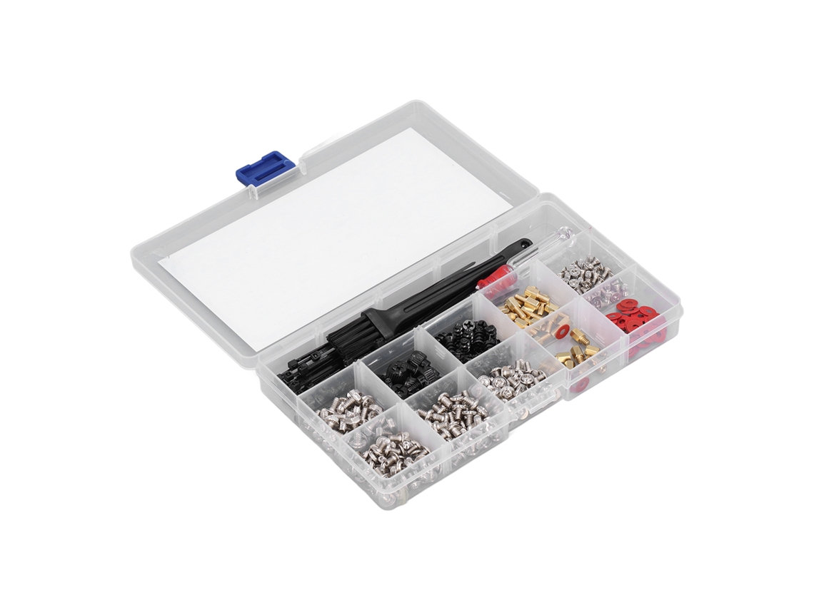 Kit de tornillos para computadora de 366 piezas con tornillos para placa base y destornillador