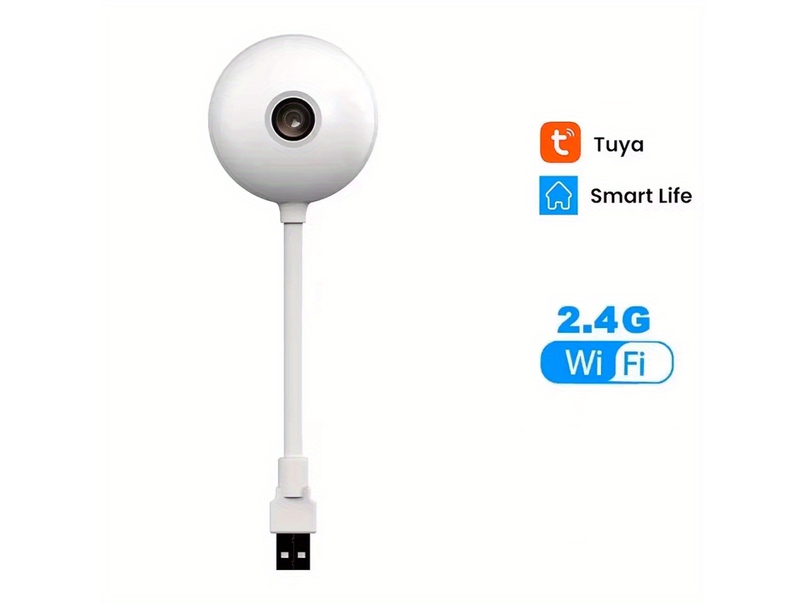 Cámara Wifi Mini Hd Doodle (solo Para Uso En Interiores): Sistema De Seguridad Inalámbrico Para El Hogar Con Detección De Personas Basada En