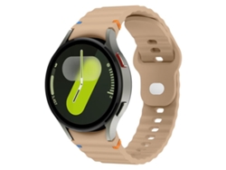 Correa de silicona para Samsung Galaxy Watch 7 (40/44 mm) - 20 mm con costuras onduladas y hebilla invertida