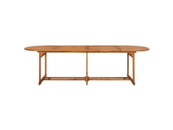 Mesa De Comedor Jardín | Mesa De Exterior 280x90x75 Cm Madera Maciza De Acacia