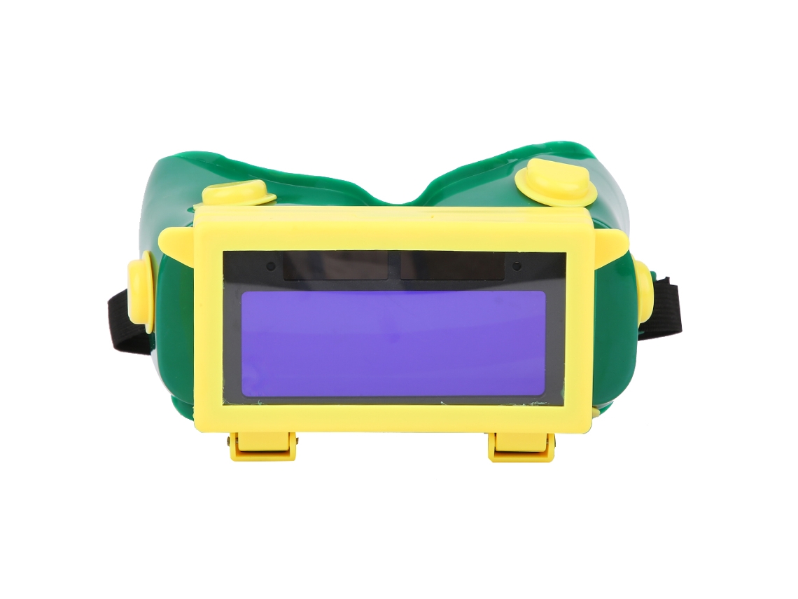Gafas de soldadura con oscurecimiento automático, protección ocular de silicona para soldadores, PP DIN3, DIN11, batería solar CR927 | Sin marca