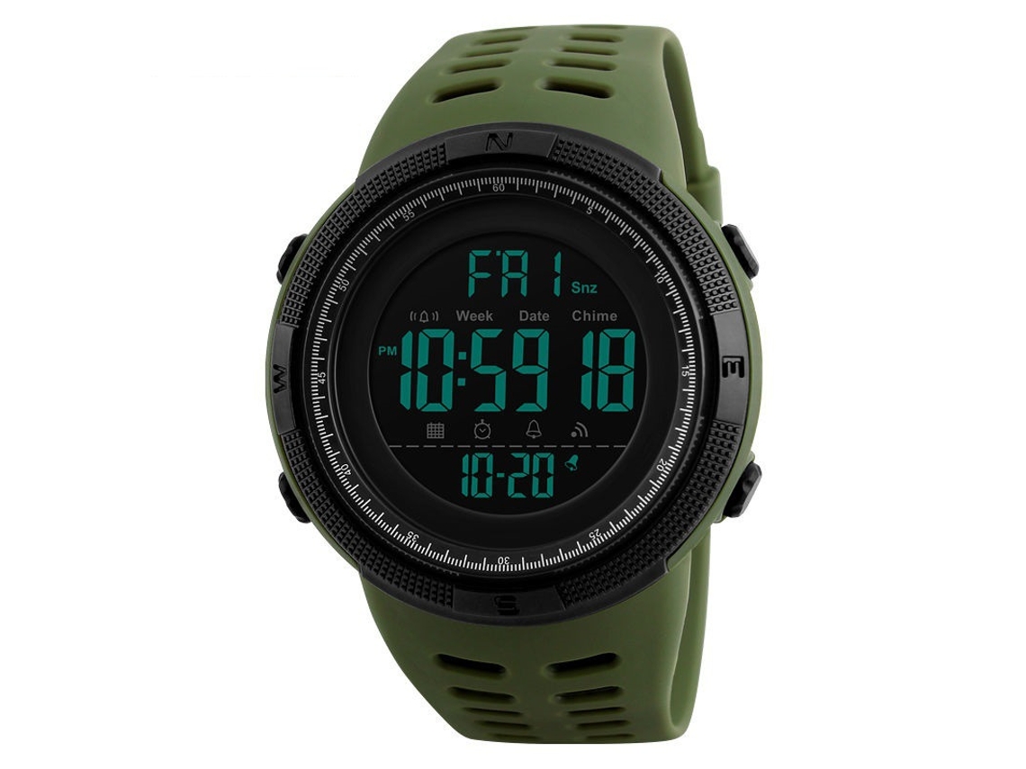 Reloj electrónico digital para hombre, reloj de pulsera deportivo, esfera grande y luminosa de 49 mm.
