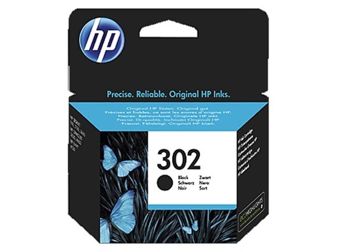 Cartucho de tinta HP 302 negro original (F6U66AE)