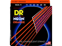 Juego de Cuerdas Guitarra Acústica K3 Luminescent Neon Orange (.11- .15-.22-.30-.40-.50 - Bronce)