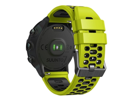 Correa de Silicona bicolor de 24mm diseño de orificios múltiples liberación rápida para Suunto 7/9/9 Baro - cal/negro