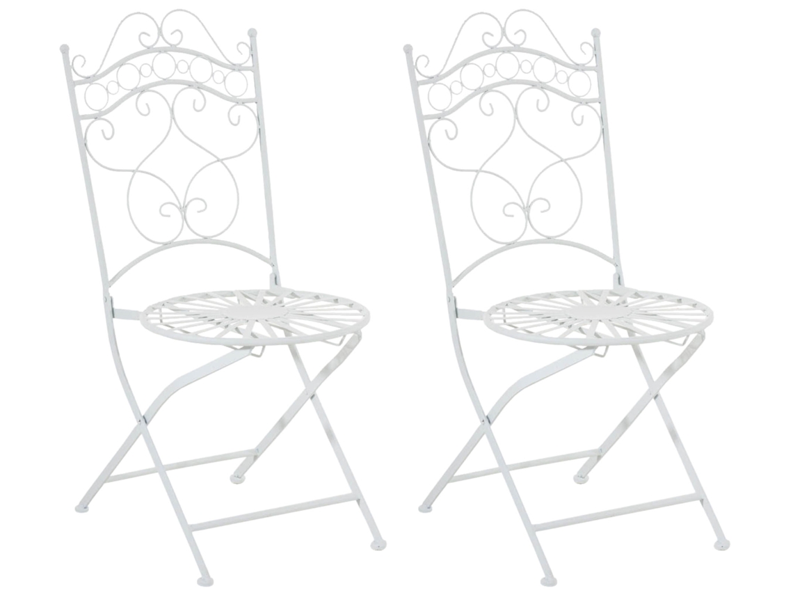 Juego de 2 sillas Indra blancas Clp