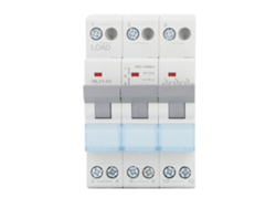 Conmutador De Transferencia Manual De Doble Potencia 3p Interbloqueo 63a 400vac Montaje En Riel Din