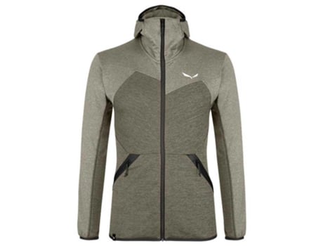 Abrigo Polar para Hombre SALEWA Puez Melange lite Verde para Montaña (S)