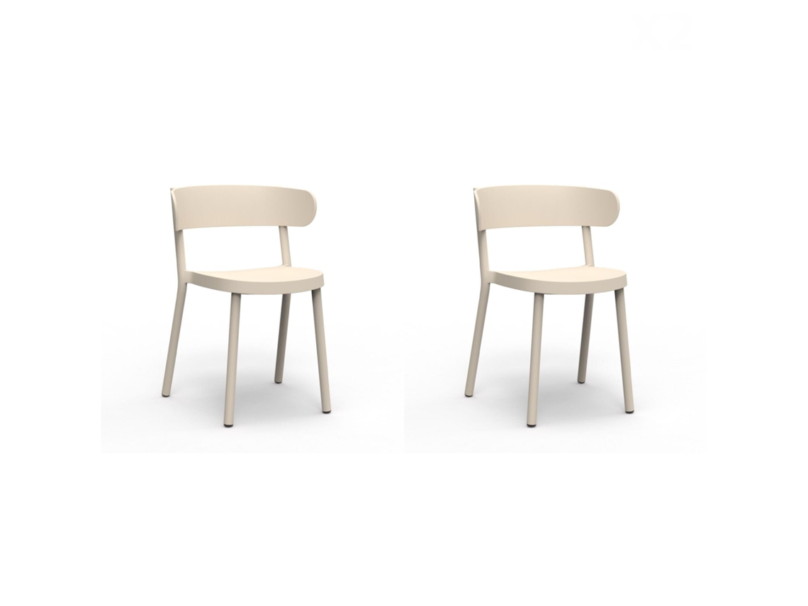 RESOL CASINO Set 2 Silla Interior Exterior Marfil