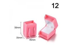 Caja De Joyería De Terciopelo Para Anillos Collares Pendientes Pulseras Regalo Ikg Doce