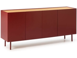 Aparador BAZAR MONDIALE Arista (Rojo - 165x40x78 cm)