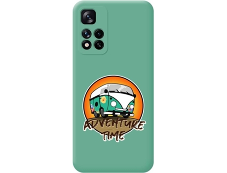 Carcasa para Xiaomi Redmi Note 11 Pro+ Plus 5G TUMUNDOSMARTPHONE Silicona Líquida Dibujos Verde