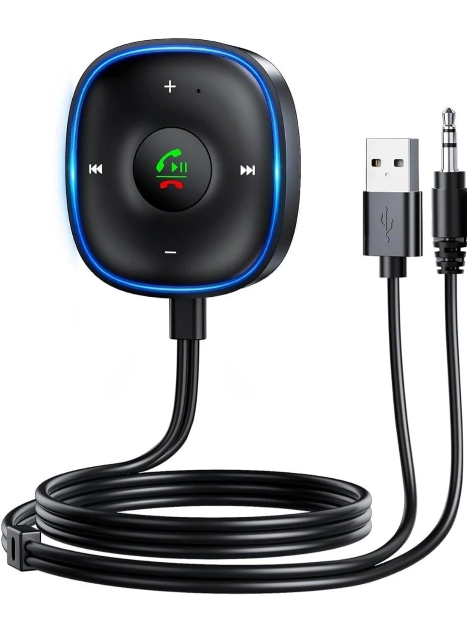Adaptador Auxiliar Bluetooth Para Carro, Adaptador Auxiliar Bluetooth 5.3 Com Ruído De Microfone