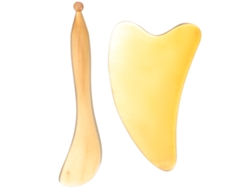 Almohadilla De Masaje Con Dos Gatillos, Masajeador Facial Para Gua Sha.