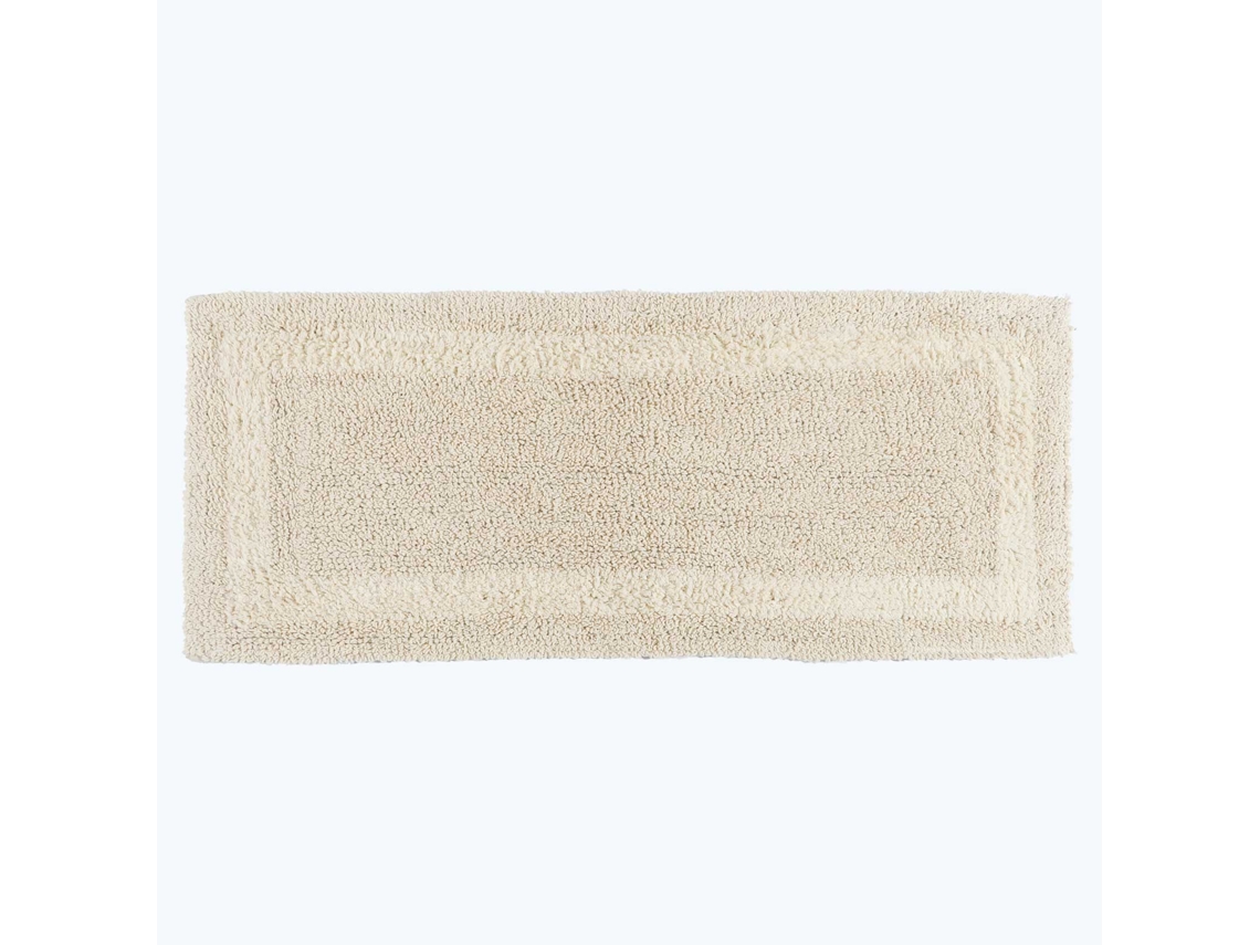 Homescapes Reversible Bath Mat Runner Natural Cream