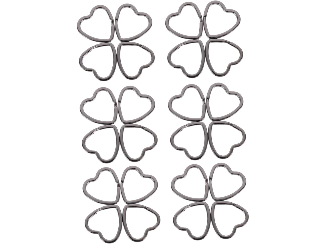 30 Llaveros Con Forma De Corazón, Portátiles Para Manualidades, Sencillos.