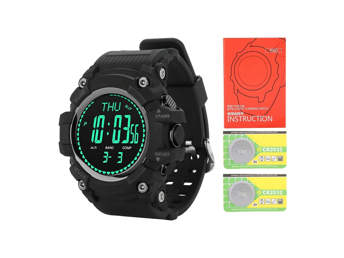Reloj Inteligente Deportivo Impermeable Con Podómetro, Barómetro Y Brújula Para Escalada Al Aire Libre