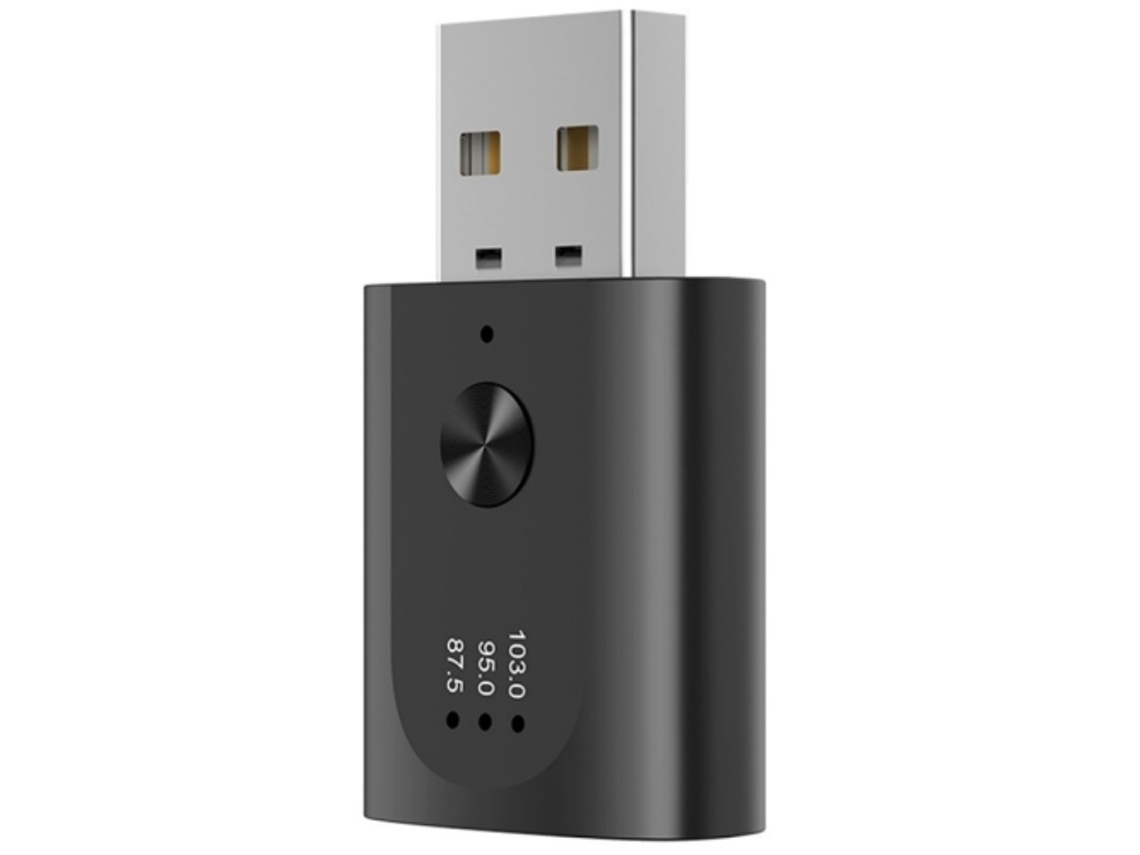 Transmisor FM Bluetooth Fwinl M08, receptor de audio inalámbrico para llamadas manos libres para coche