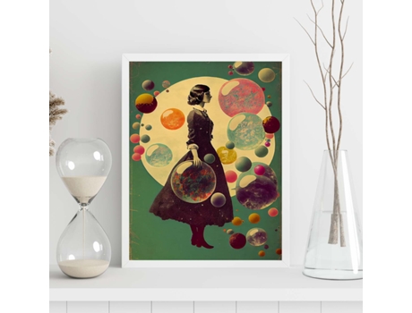 NACNIC Poster Burbujas De Chicle En Estilo Surrealismo Cinematográfico Ilustraciones Y Grabados De Historieta Abstracta Y Artística A3