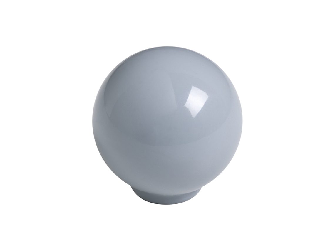 Pomo Esférico Para Muebles De Abs 24 Mm De Diámetro Gris Mate Brillante Paquete De 75 Piezas