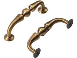 Tiradores Antiguos De Latón Macizo Para Armarios, Estilo Retro, C, 6151, 96 Mm