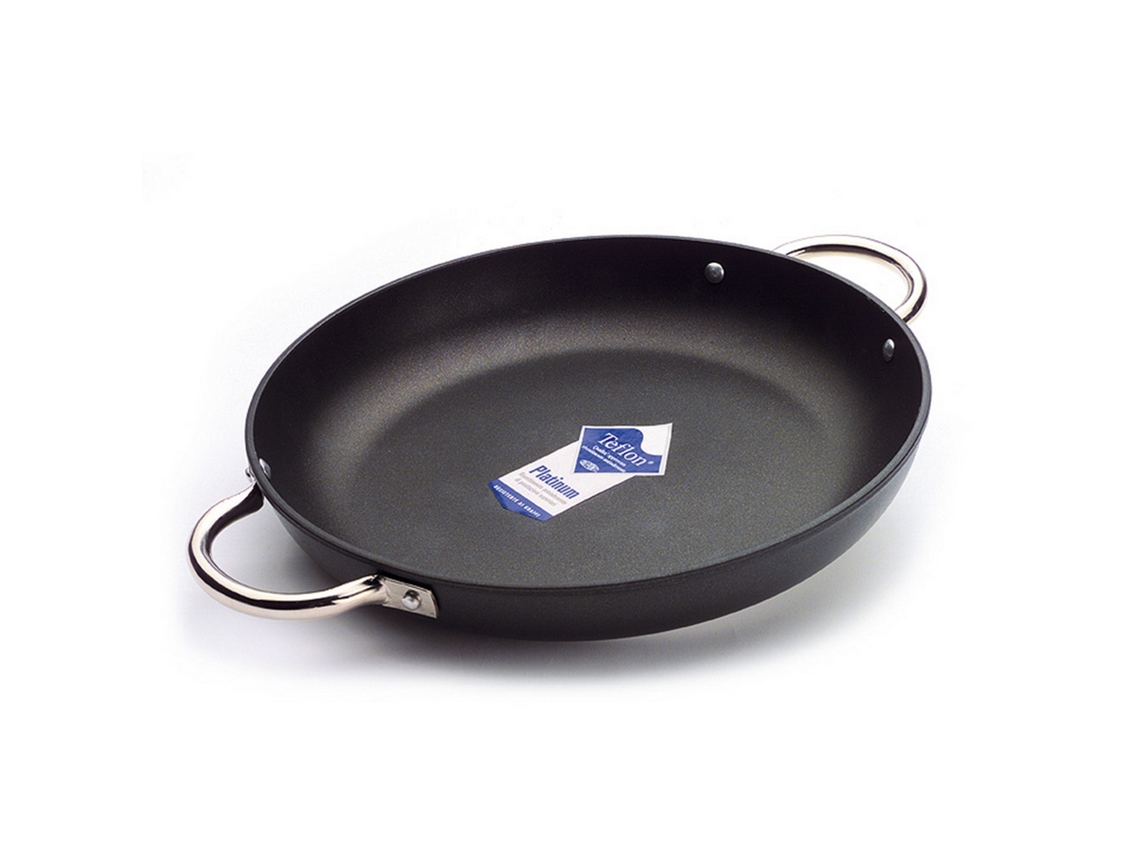 Paellera Profesional Presión Aluminio Fundido Negro 28X28X4 Cm RISOLÌ