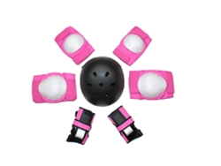 Monopatín Equilibrio Bicicleta Patinaje Casco Protección Set YUYSAN Rosa Negro Talla L (51-75kg)