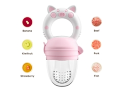 Juguete de alimentación para bebés con frutas y verduras, rosa, mediano