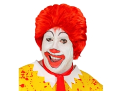 Peluca de Payaso de las Hamburguesas adulto