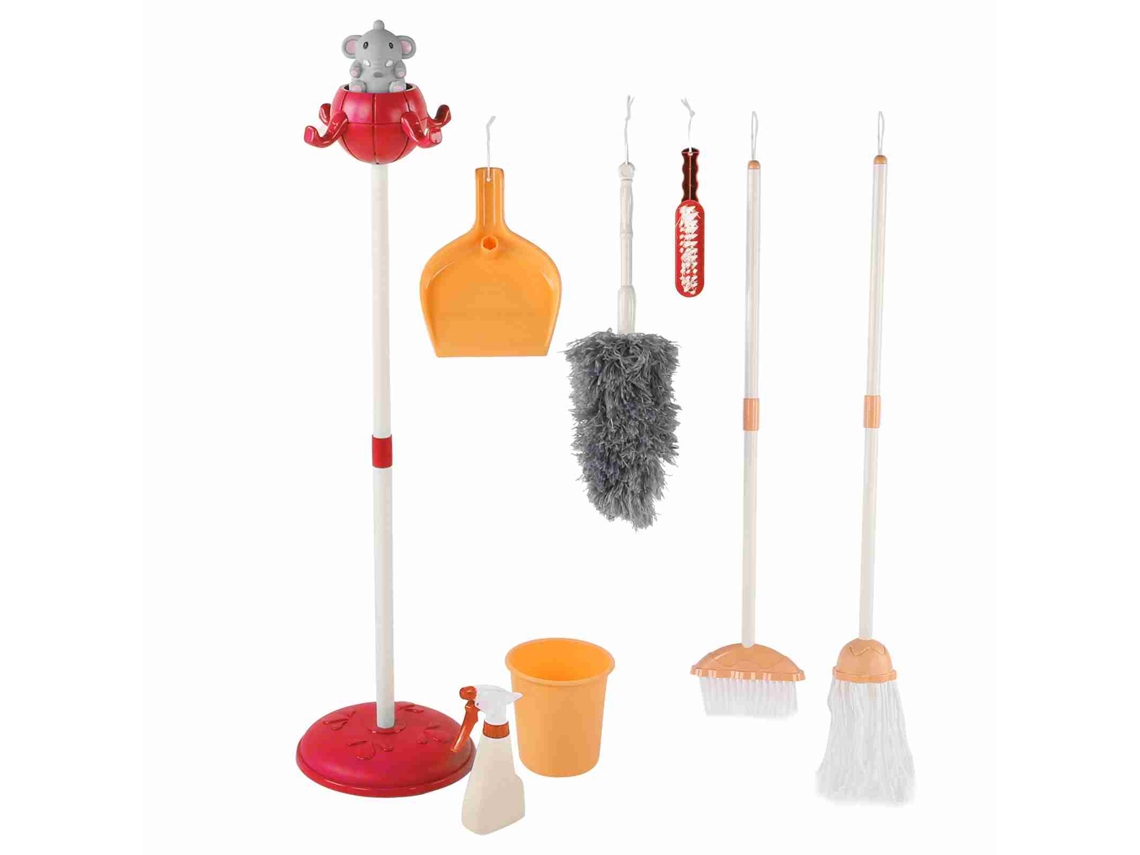 Set De Limpieza Para Niños Herramientas Simuladas Juguete De Juego De Imaginación Regalo Infantil Rojo