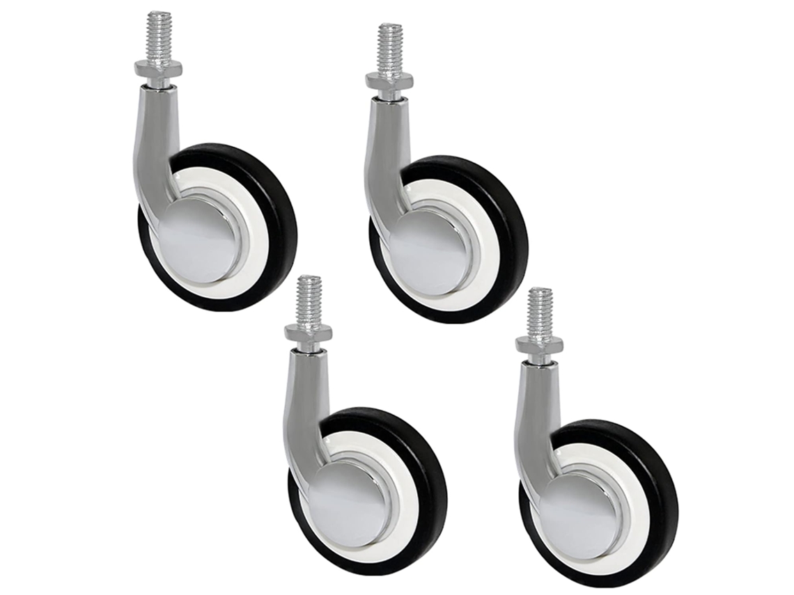 Ruedas Rueda 80 Mm Giratorias Para Muebles Ideal Para Uso
