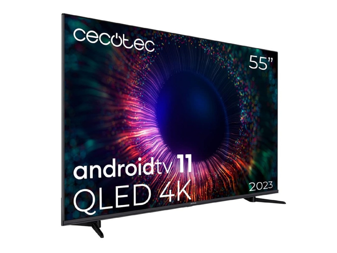 Televisor QLED de 85" con resolución 4K UHD, sistema operativo Android TV 11, local dimming, Google Voice Assistant y Chromecast. Cecotec
