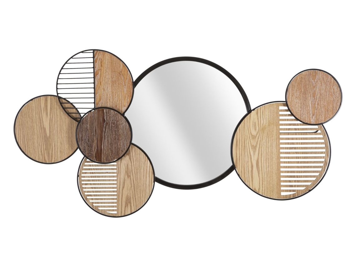 Espejo De Pared Madera Cm 123,2x4,4x63,5 Unico / Multicolor