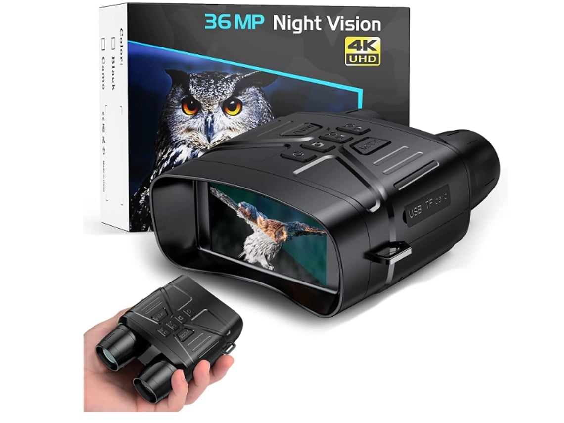 Óculos De Visão Noturna Para Caça Binóculos De Visão Noturna Infravermelha 4k Com Bateria Recarregável E Detecção De Movimento Facpoet
