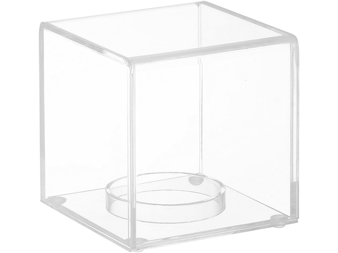 Caja Cuadrada Transparente Para Pelotas De Béisbol, Vitrina De Acrílico.