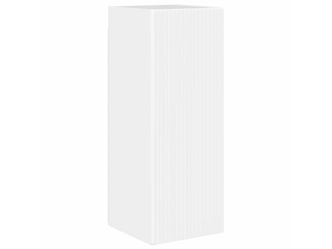 Mueble de TV de pared blanco brillante, 30x31x80 cm, MAISON EXCLUSIVE