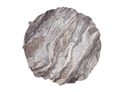 Alfombra Tine 75313C Roca, Piedra - Moderno, Forma Irregular Gris Oscuro/Gris Claro (195 x 195 cm)