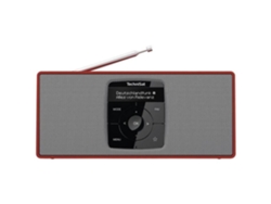 Digitradio 2S Dab Fm Radio De Bolsillo Bluetooth Función Dab Despertador Fm Recargable Plata Rojo TECHNISAT