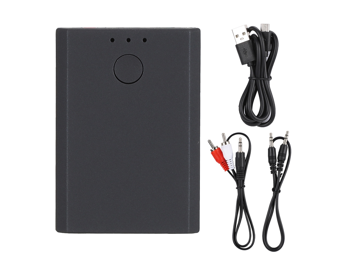 Transmisor Y Receptor Bluetooth 2 En 1 Tx7 Negro, Adaptador De Audio De 3,5 Mm Para Tv Y Coche