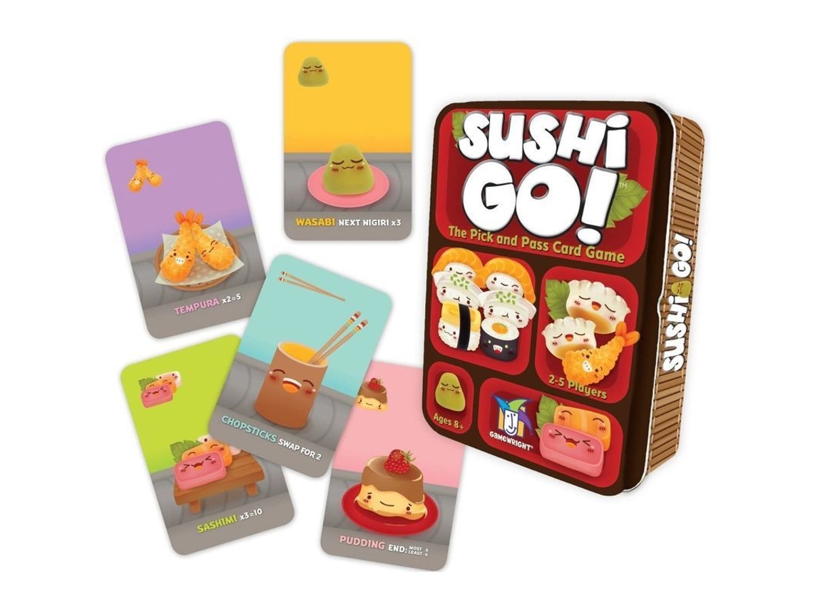 Gamewright | Juego De Cartas Sushi Go | A Partir De 8 Años | De 2 A 5 Jugadores | Duración: 15 Minutos