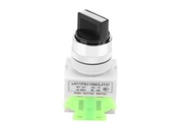 10 Interruptores Rotativos Autoblocantes De 2 Posiciones Lay37-10x/2 De 22 Mm