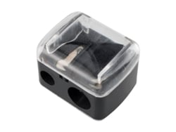 Sacapuntas Para Lápices De Cejas, Práctico Sacapuntas, Herramienta Esencial, Afilado, Abs Y Acero Inoxidable, Para Lápices De Maquillaje.