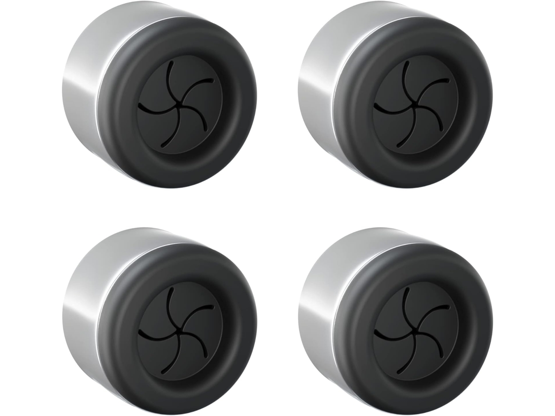4 Soportes Para Toallas Autoadhesivos De Acero Inoxidable Sin Agujeros, Redondos, Negros, 4,2 X 2,2 Cm
