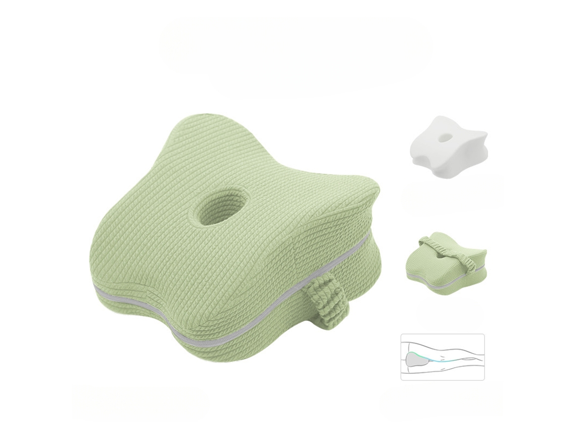 Almohada Para Dormir Entre Las Piernas, Adecuada Para Aliviar Dolores En Piernas, Espalda Y Rodillas Verde Siurn