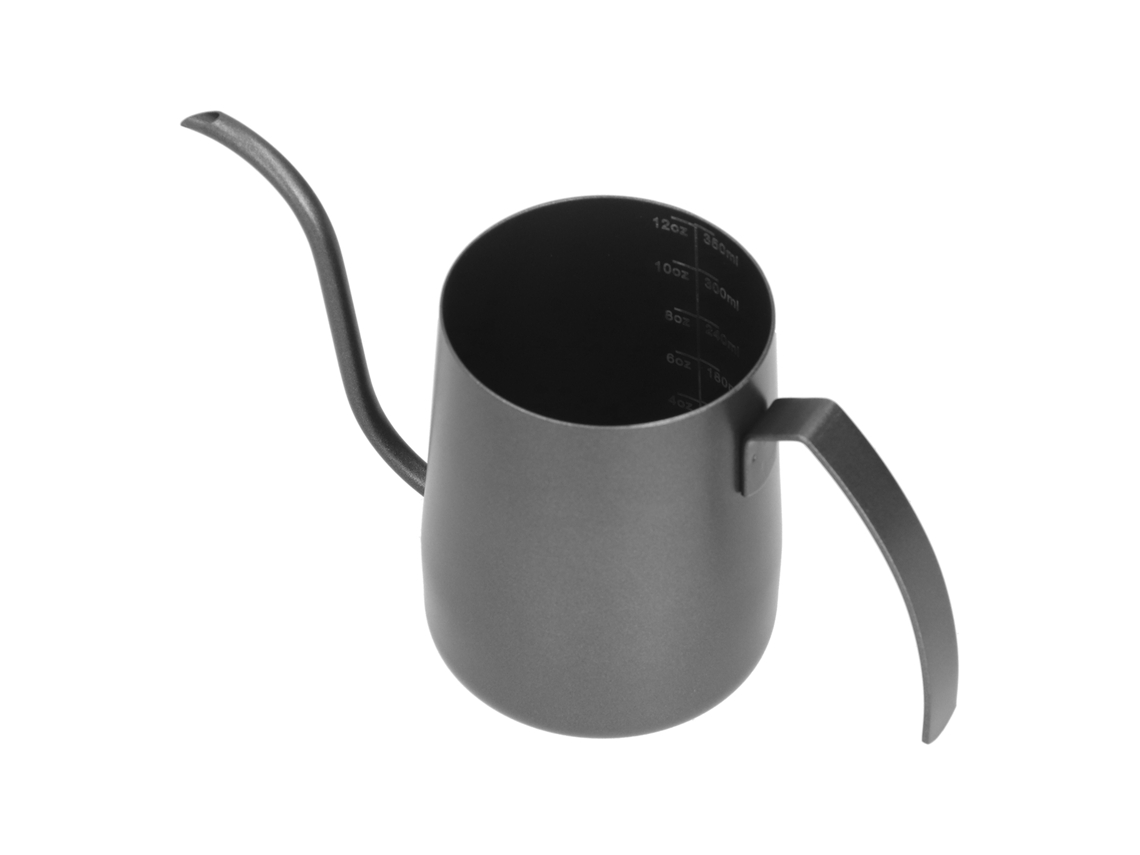 Jarra de café de goteo caliente de 350 ml en acero inoxidable 304, color negro