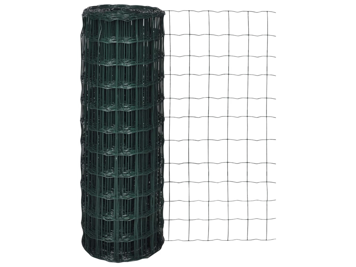 Valla de acero verde de 10 x 1,2 m, DKD HOME DECOR