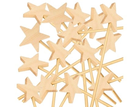 15 varitas mágicas de madera 23 cm ARTEMIO