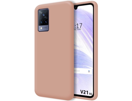 Carcasa Vivo V21 5G TUMUNDOSMARTPHONE Silicona Líquida Rosa