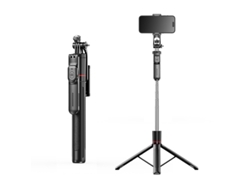 Trípode Para Teléfono Móvil Con Control Remoto Y Soporte, Altura Ajustable, Trípode Para Selfies Multiángulo (negro)